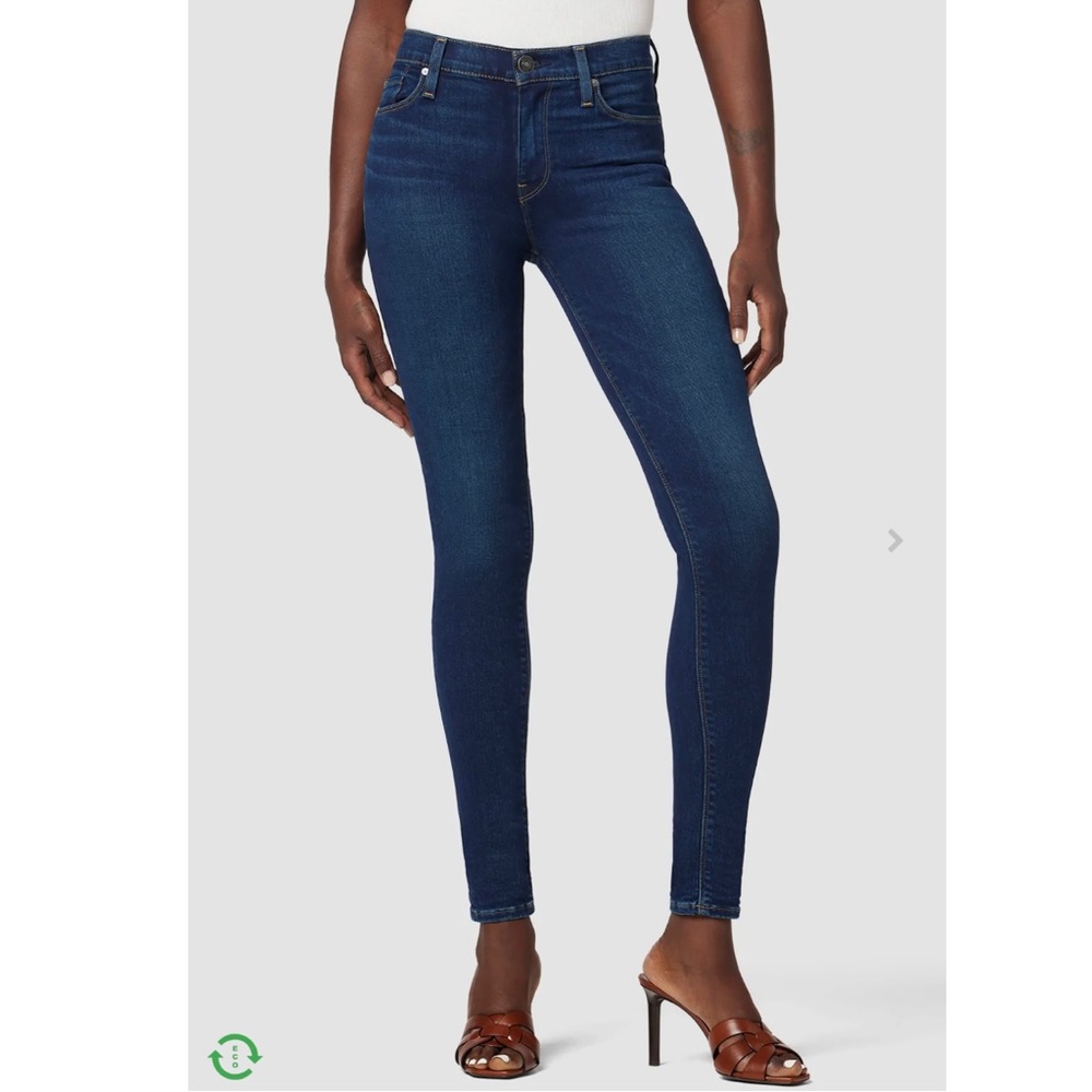 Hudson Nico Mid-Rise Super Skinny Jeans, Size 27